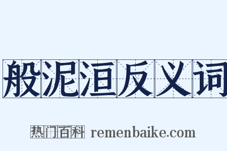 般泥洹反义词是什么意思的图片